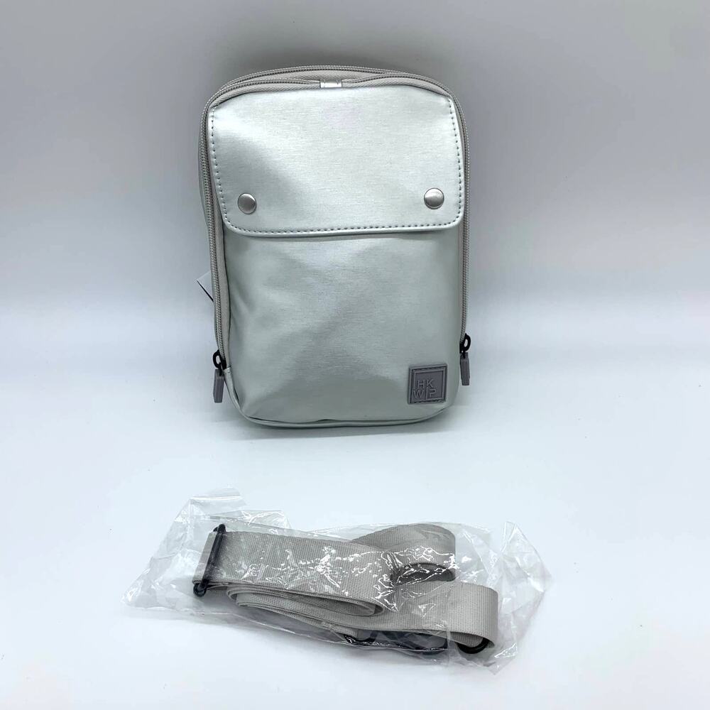 IHKWIP Crossbody Purse Womens Everyday Essentials Silver Metallic Color Bag